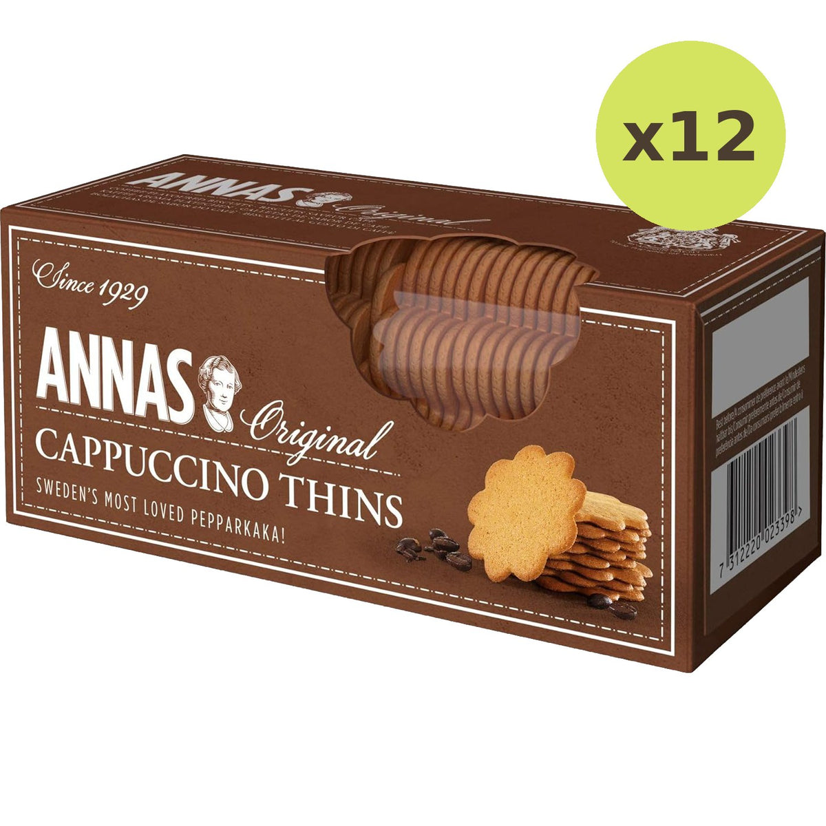 Annas Cappuccino Thins Biscuits