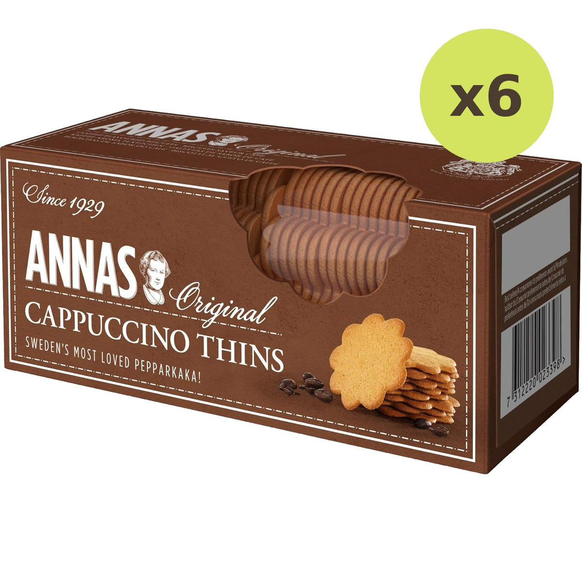 Annas Cappuccino Thins Biscuits