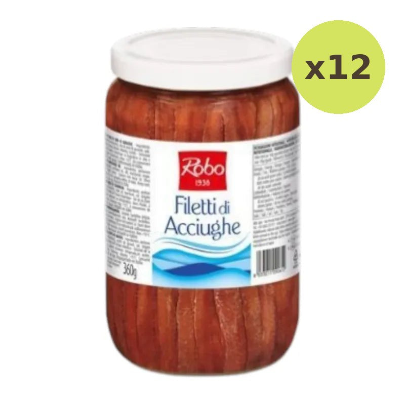Robo Anchovy Fillets In Sunflower Oil 680g