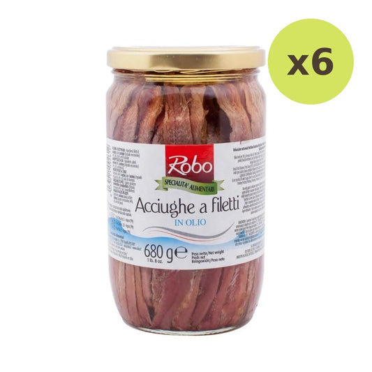 Robo Anchovy Fille In Sunflower OIL 680g