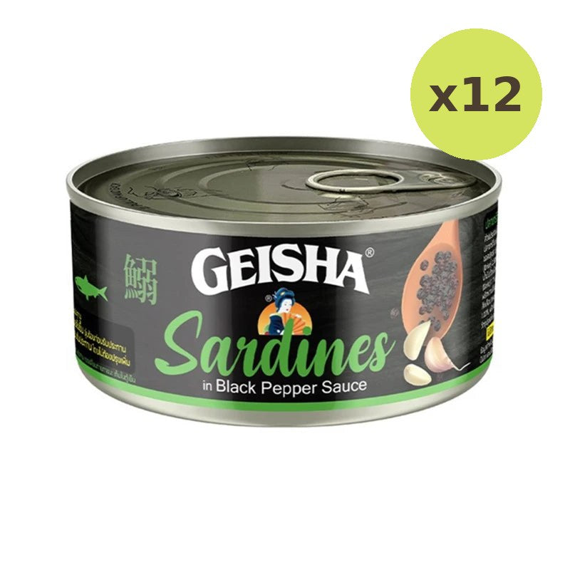 Geisha Sardines In Black Pepper Sauce 120