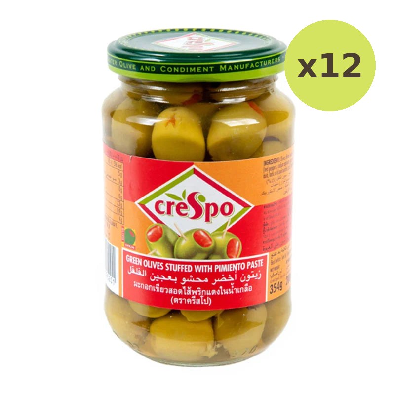 Crespo Green Olives Stuffed 354g