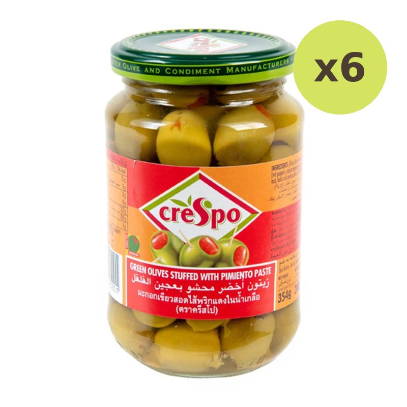Crespo Green Olives Stuffed 354g