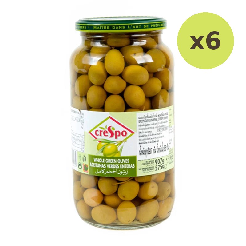 Crespo Green Olive In Brine 907g