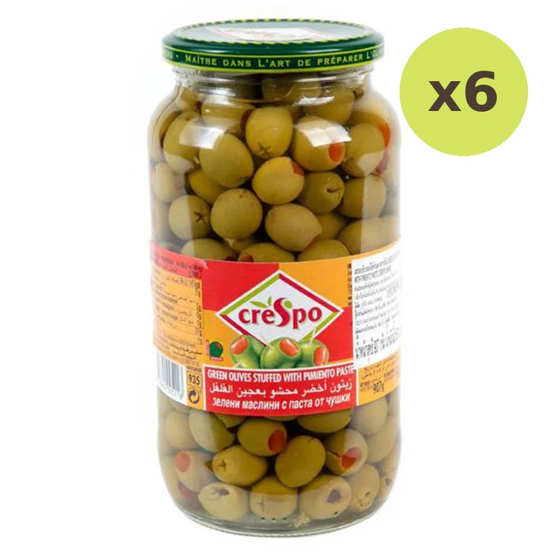 Crespo Green Olives Stuffed 907g