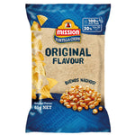 Mission Original Tortilla Chips in a bowl, crispy and golden, perfect for snacking or dipping.