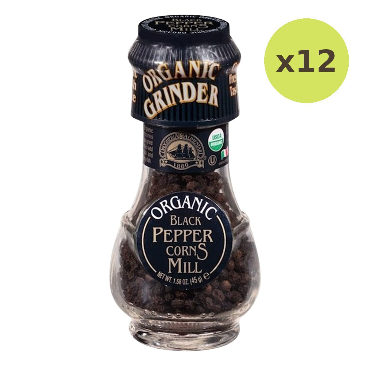 Drogheria Black Pepper Mill Corns