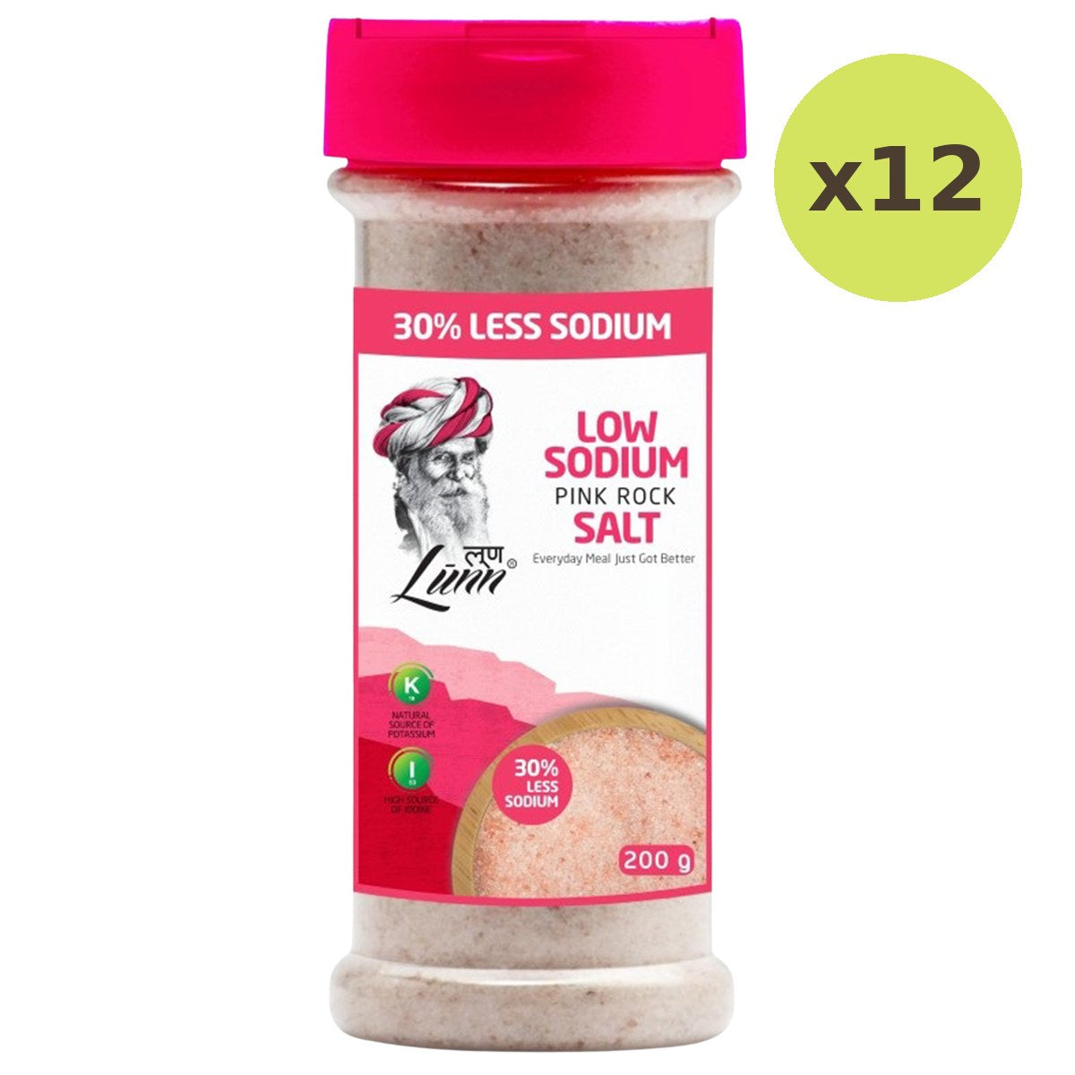 Lunn Low Sodium Pink Rock Salt