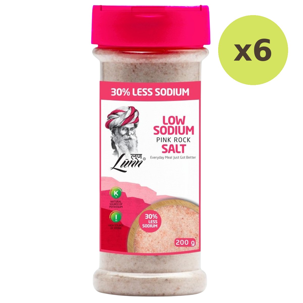 Lunn Low Sodium Pink Rock Salt