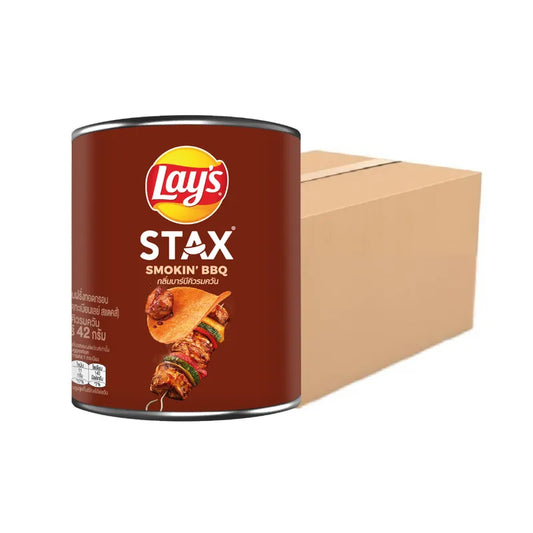 LAYS STAX SMOKIN BBQ 42g x24