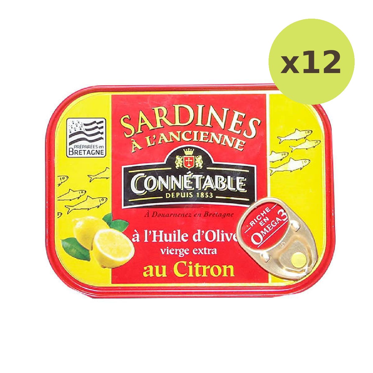 Connetable Sardines In Virgin Olive Oil With Lemon
