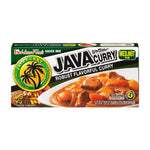 House Java Curry Medium Hot 185g dry grocery packet with curry powder and spices in a sealed bag.