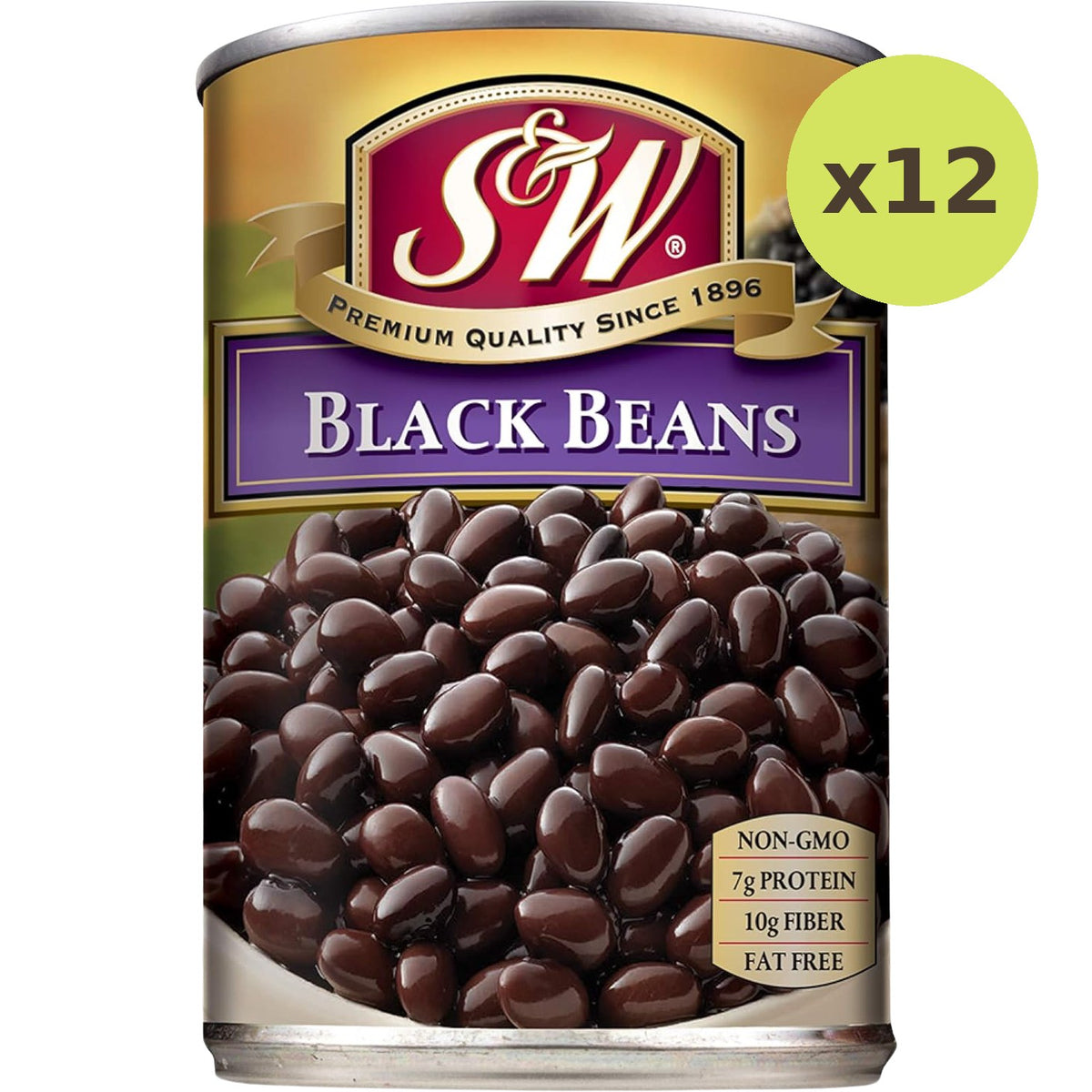 S&W Black Beans In Brine