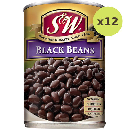 S&W Black Beans In Brine
