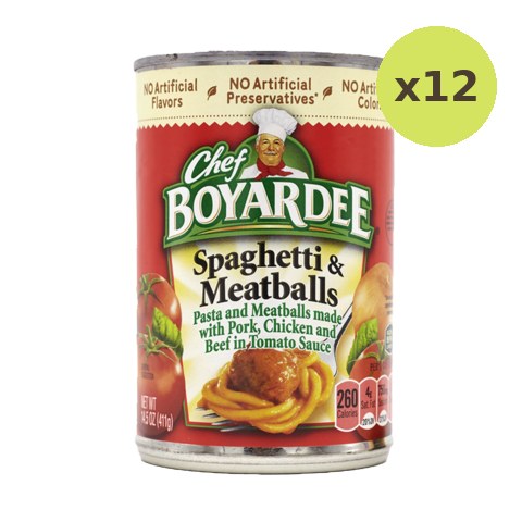 Chef Boyardee Spaghetti With Meatballs
