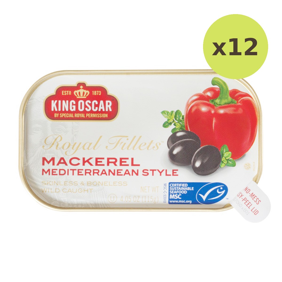 King Oscar Mackerel Mediterranean