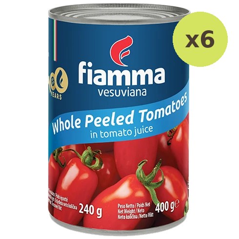 Fiamma Vesuviana Whole Peeled Tomatoes in Tomato Juice