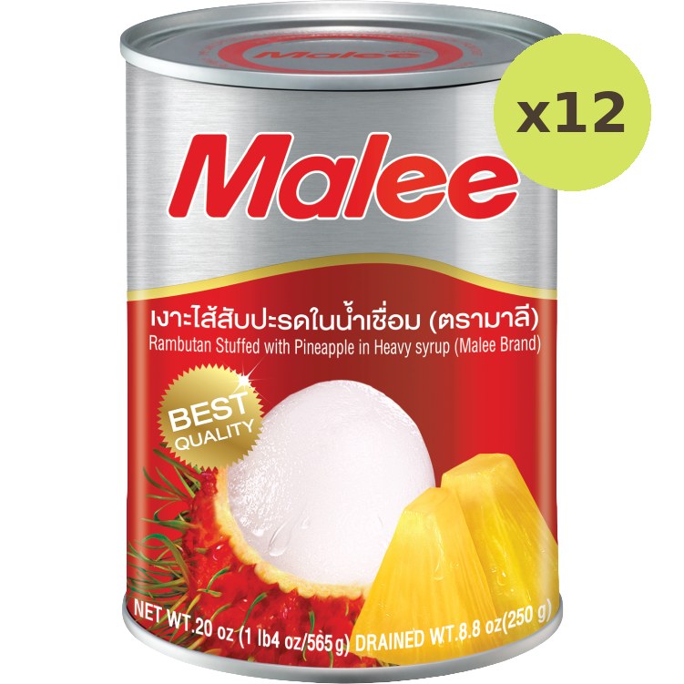 Malee Rambutan With Pineapple In Syrup