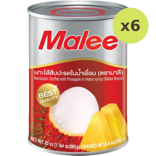 Malee Rambutan With Pineapple In Syrup