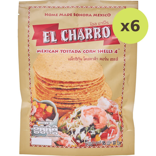 El Charro Mexican Tostada Corn Shells 4"