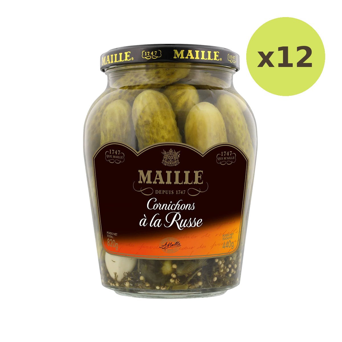 Maillee Cornichons A La Russe