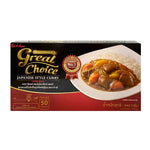 House Curry Paste Hot 940g jar, dry grocery product, showing the vibrant red curry paste inside the container.