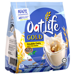 Oatlife Double Oats with chia seeds in a bowl, showing a nutritious oatmeal breakfast with oats and chia seeds.