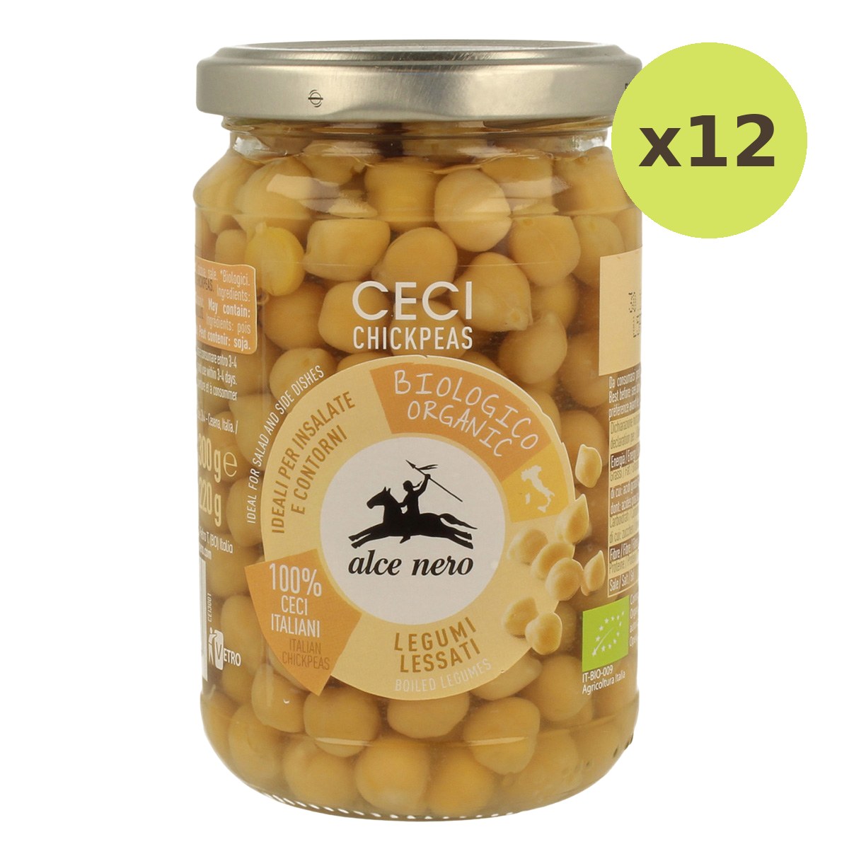 Alce Nero Organic Boiled Chickpeas