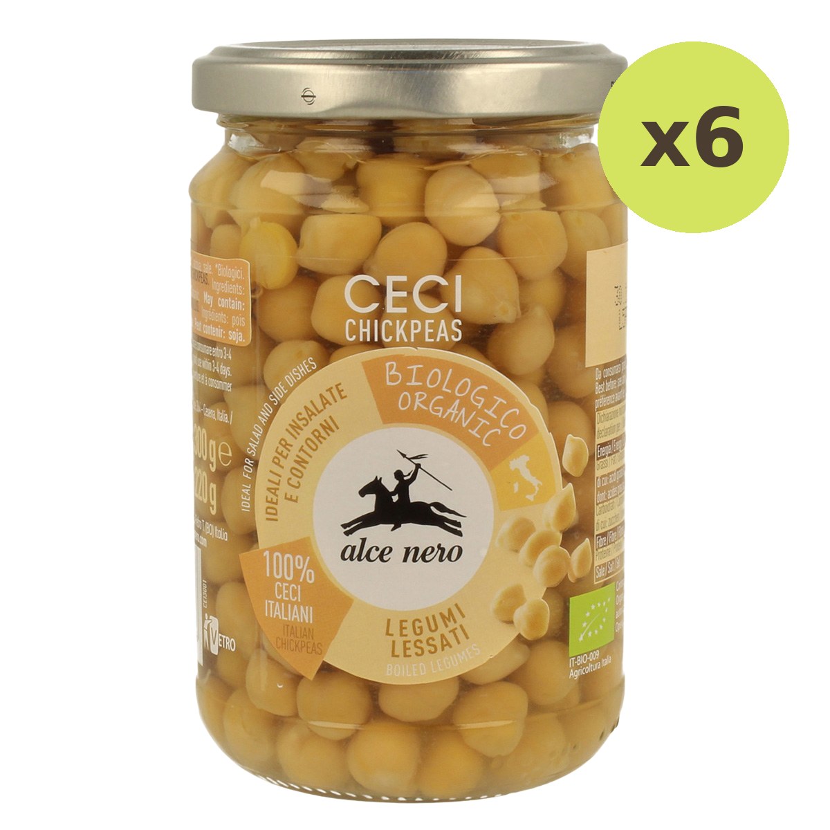 Alce Nero Organic Boiled Chickpeas