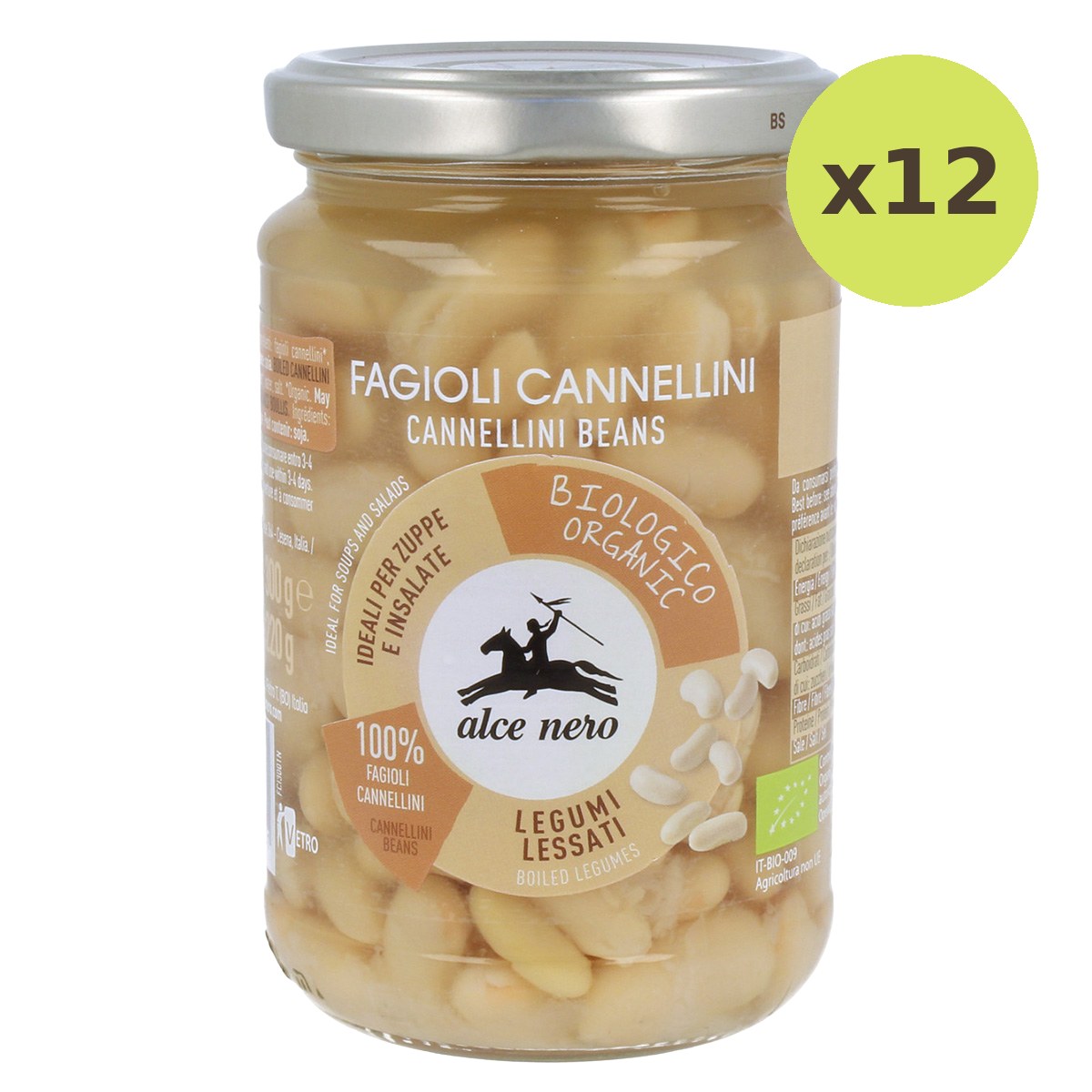 Alce Nero Organic Boiled Cannellini Bean