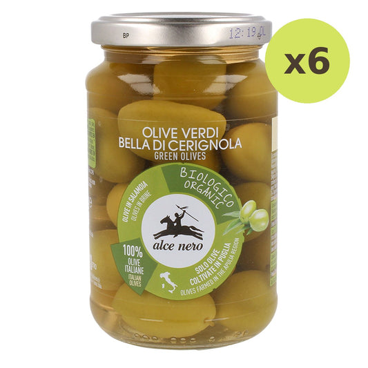 Alce Nero Organic Green Olives In Brine