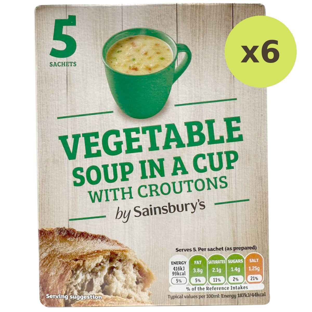 Sainsbury's Vegetable Soup In A Cup With Croutons