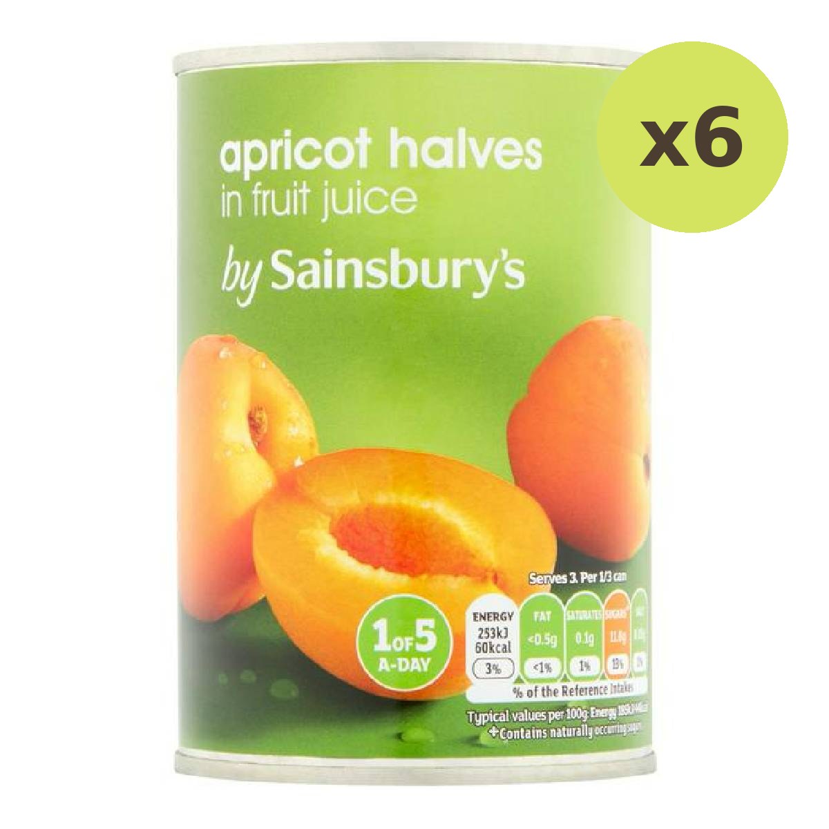 Sainsbury's Apricot Halves in Fruit Juice