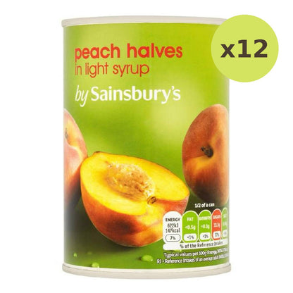 Sainsbury's Peach Halves In Syrup