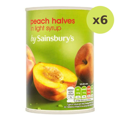 Sainsbury's Peach Halves In Syrup
