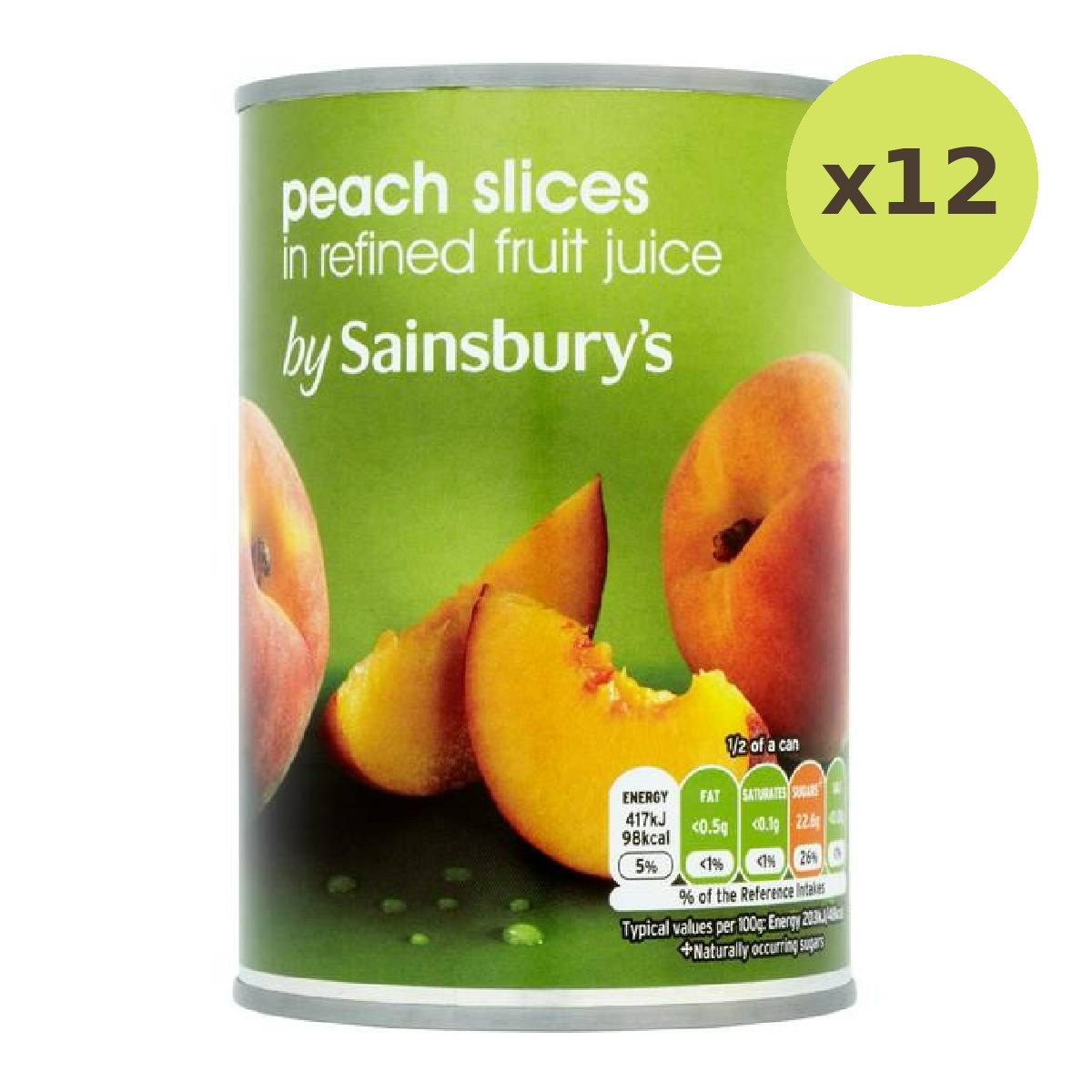 Sainsbury's Peach Slices In Fruit Juice