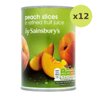 Sainsbury's Peach Slices In Fruit Juice
