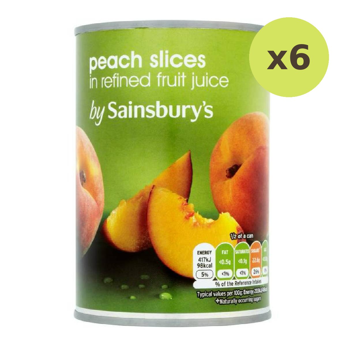 Sainsbury's Peach Slices In Fruit Juice
