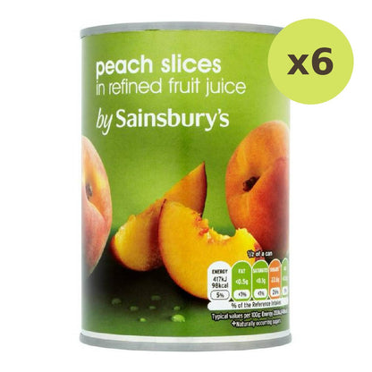 Sainsbury's Peach Slices In Fruit Juice