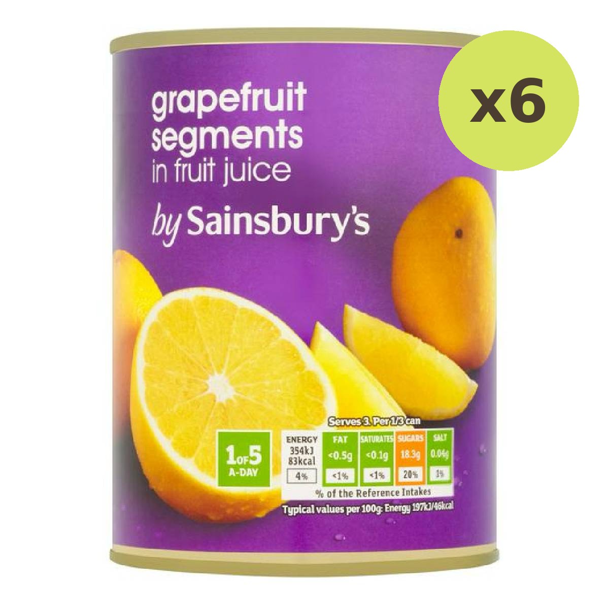 Sainsbury's Grapefruit Segments In Juice