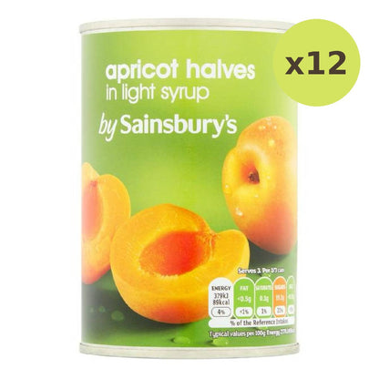 Sainsbury's Apricot Halves In Light Syrup
