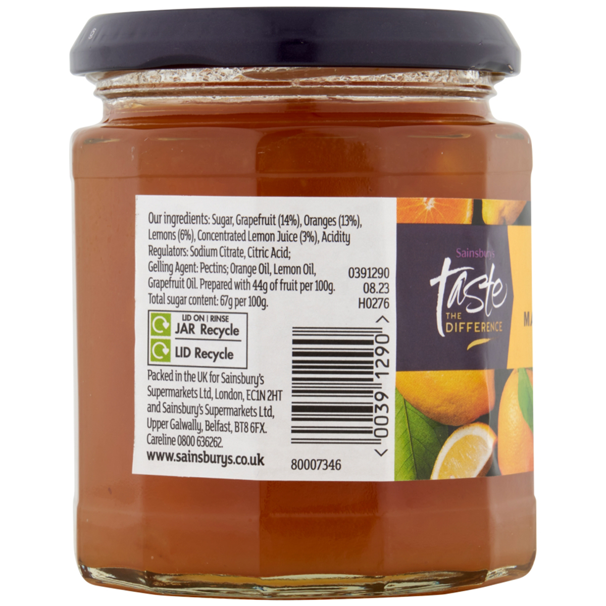 Sainsbury's Taste The Difference Three Fruits Marmalade