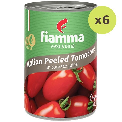 Fiamma Vesuviana Organic Peeled Tomatoes in Organic Tomato Juice