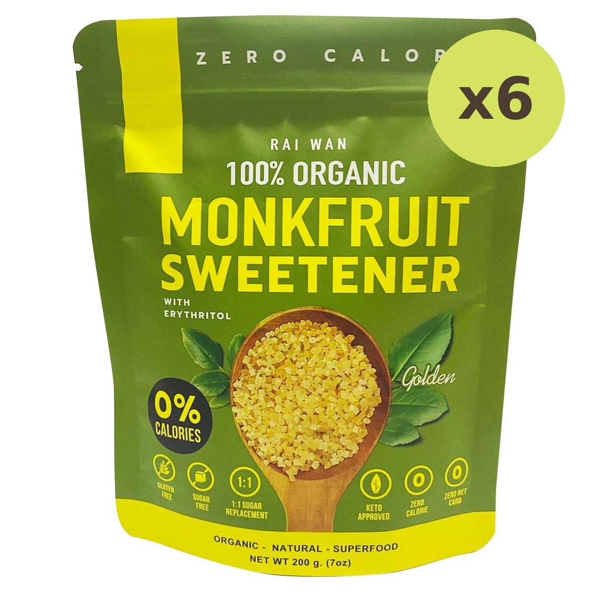 Rai Wan Golden Monk Fruit Sweetener