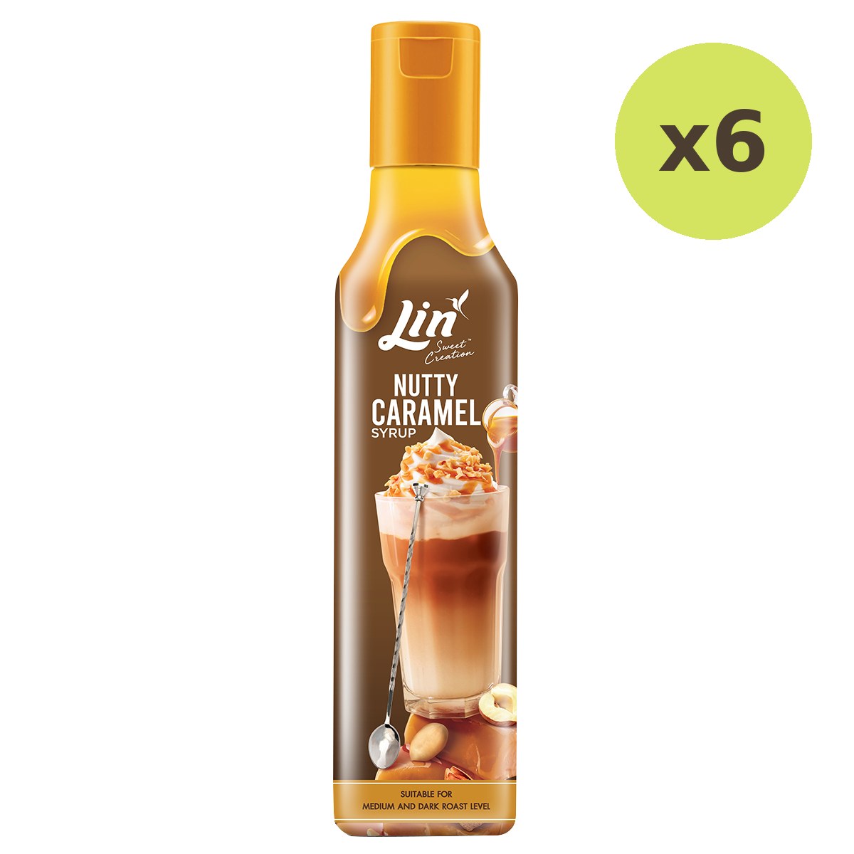 Lin Nutty Caramel Syrup