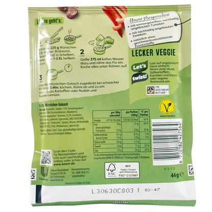 Knorr Fix Wurstchen Gulasch Sauce