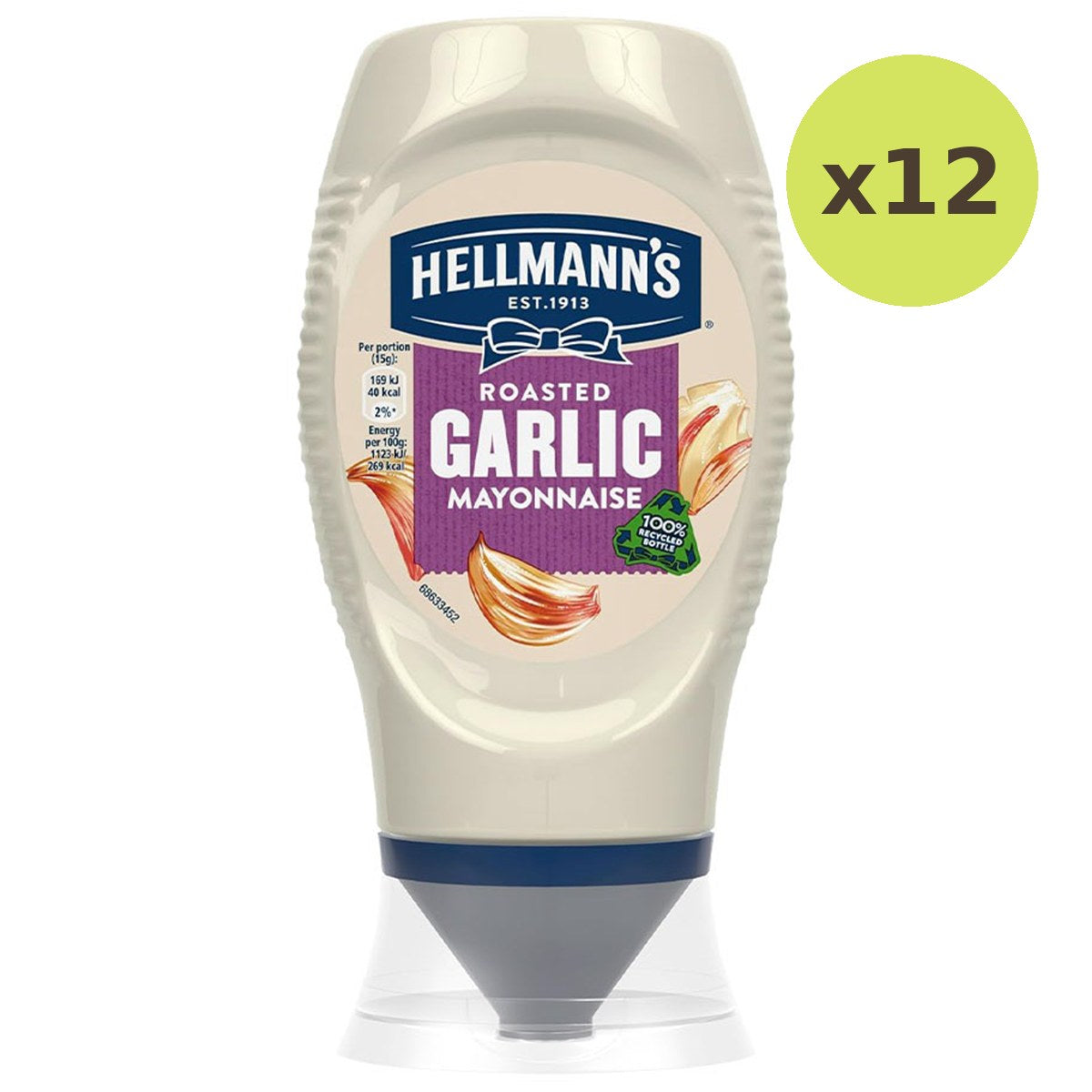Hellmanns Mayonnaise With Garlic Squeezy