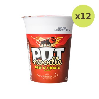 Pot Noodle Beef & Tomato