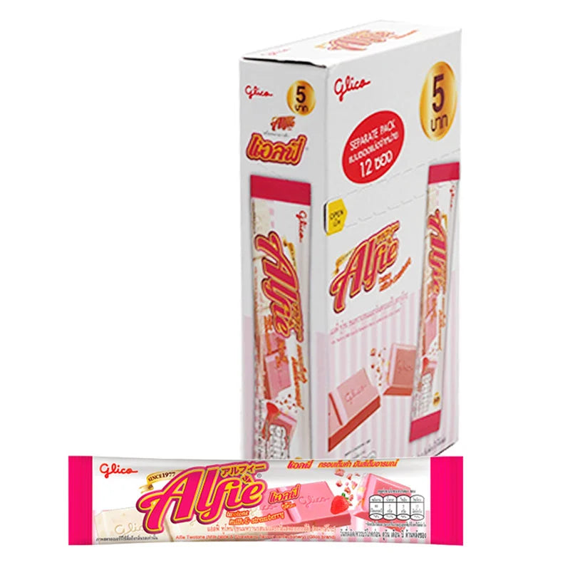 Alfle TWO Tone Milk And Strawberry 15g x12
