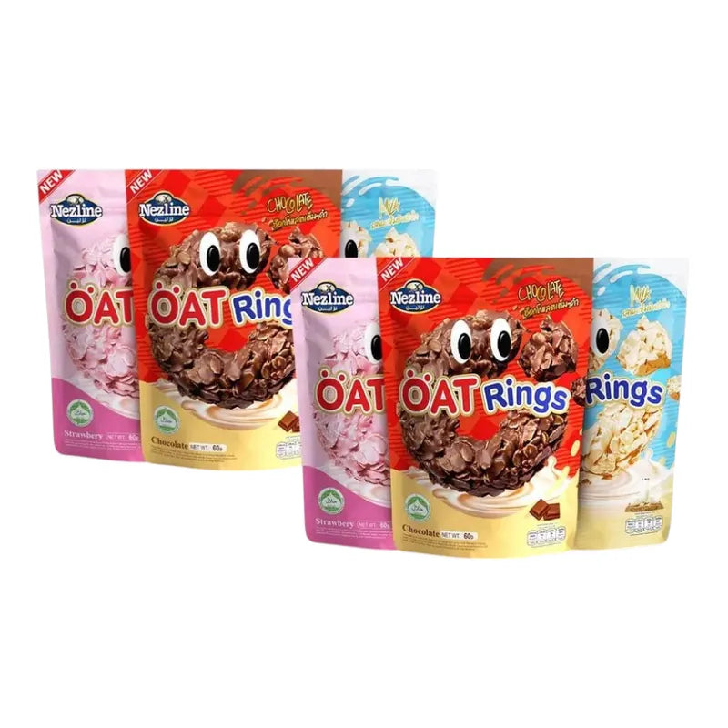 Nezline Oat Rings In 3 Flavors Snacks 60g